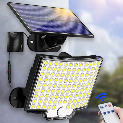 Waterproof 106led Solar Light With Motion Sensor And Remote