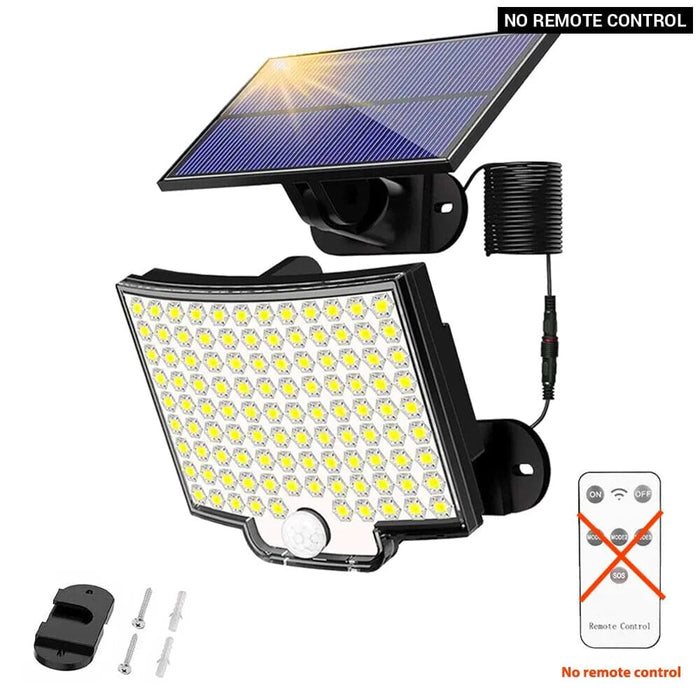 Waterproof 106led Solar Light With Motion Sensor And Remote