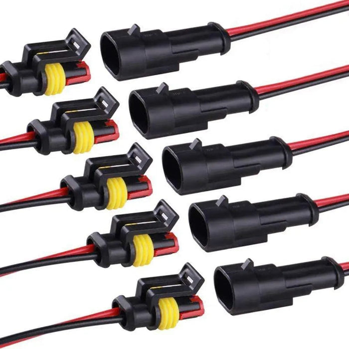 Waterproof 2 Pin Connectors For Car/truck/boat 5 Pairs