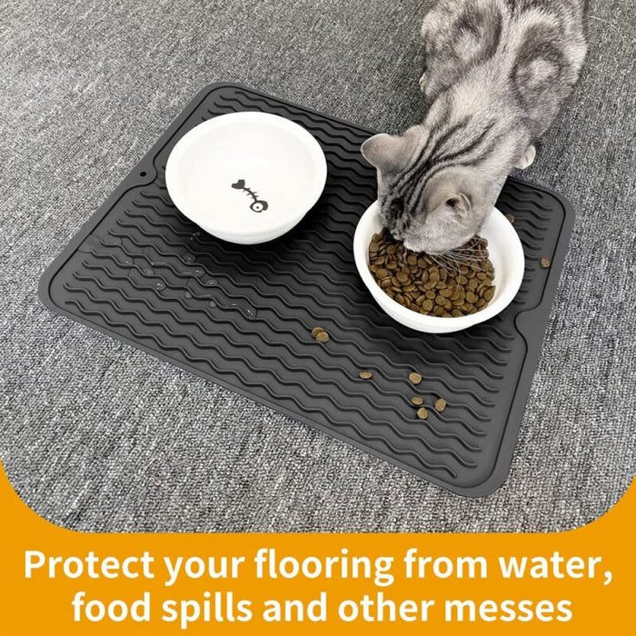 Waterproof Anti - slip Foldable Pet Food Water Feeding Mat