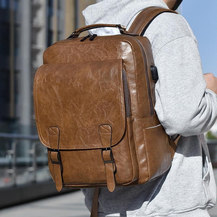 Waterproof Business Backpack With Usb Charging Port