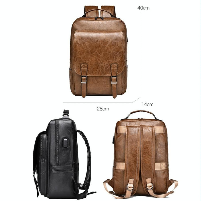 Waterproof Business Backpack With Usb Charging Port