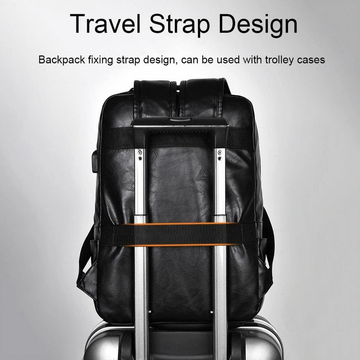 Waterproof Business Backpack With Usb Charging Port