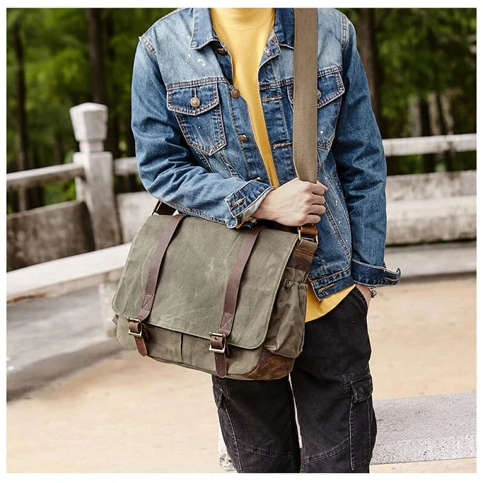 Waterproof Canvas Camera Shoulder Bag Multi-functional Dslr
