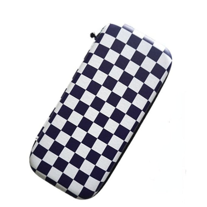 Waterproof Checkerboard Hard Case With 10 Card Slots