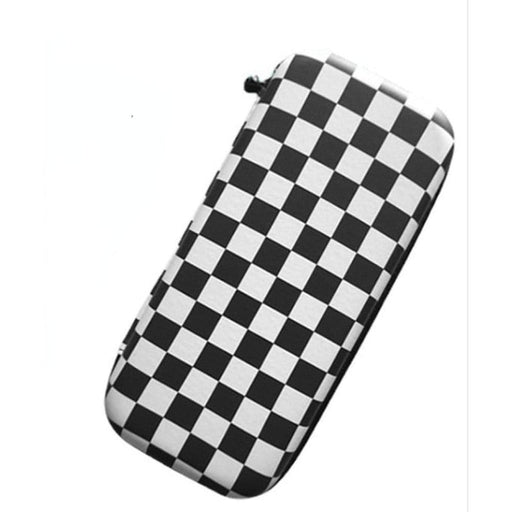 Waterproof Checkerboard Hard Case with 10 Card Slots