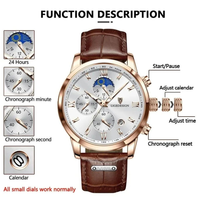Waterproof Chronograph Sport Watch For Men