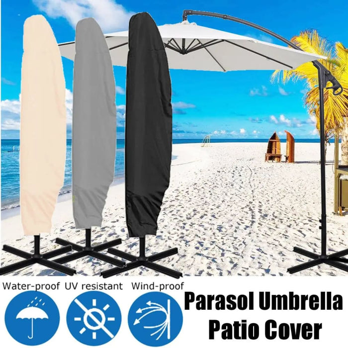 Waterproof Cloth Outdoor Banana Umbrella Cover Shade Garden
