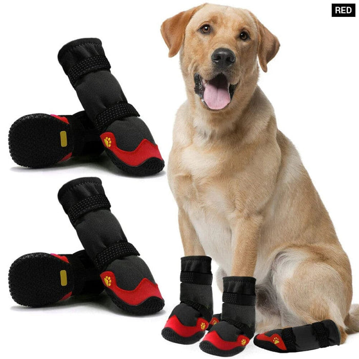 Waterproof Dog Boots Durable Anti Slip Pet Shoes