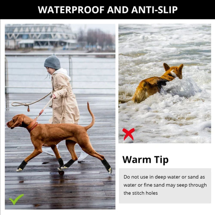 Waterproof Dog Boots Durable Anti Slip Pet Shoes