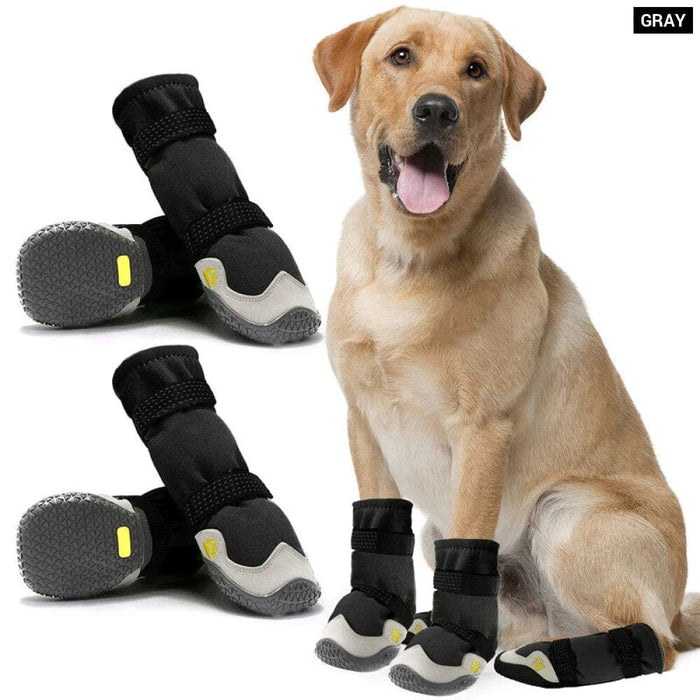 Waterproof Dog Boots Durable Anti Slip Pet Shoes