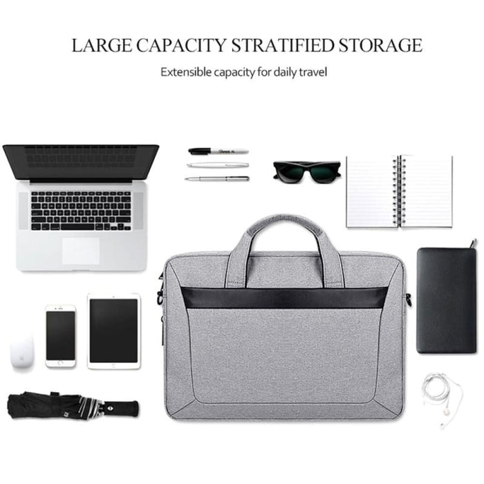Waterproof Expandable Laptop Bag With Detachable Strap