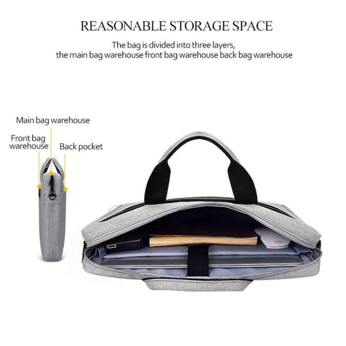 Waterproof Expandable Laptop Bag With Detachable Strap