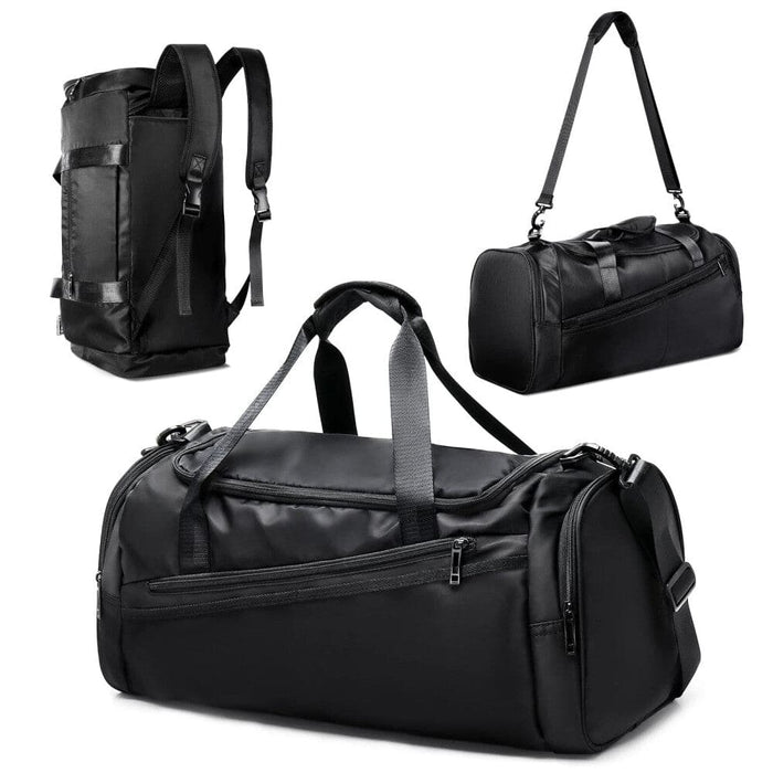 Waterproof Gym Duffel Bag with Wet Pocket Shoe Compartment