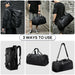 Waterproof Gym Duffel Bag with Wet Pocket Shoe Compartment