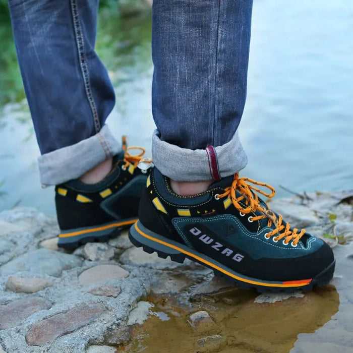 Waterproof Hiking Shoes For Men Anti Collision Casual Lace