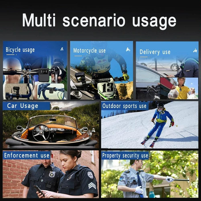 Waterproof Mini Camcorder With 2.0 Ips Screen And Back Clip