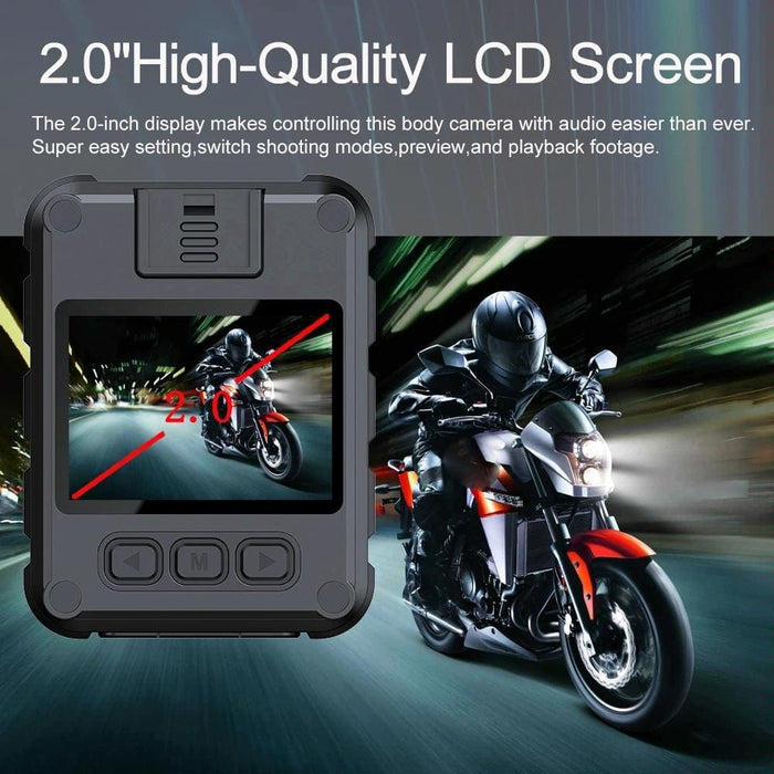 Waterproof Mini Camcorder With 2.0 Ips Screen And Back Clip