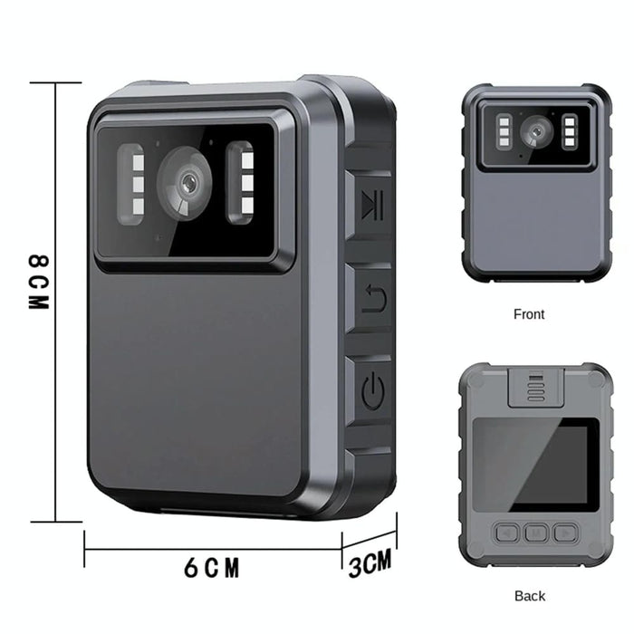 Waterproof Mini Camcorder With 2.0 Ips Screen And Back Clip