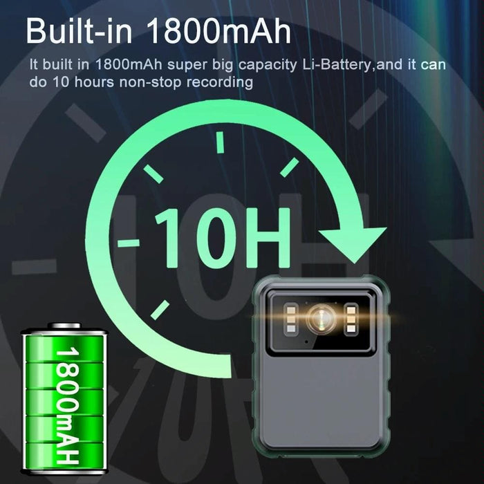 Waterproof Mini Camcorder With 2.0 Ips Screen And Back Clip