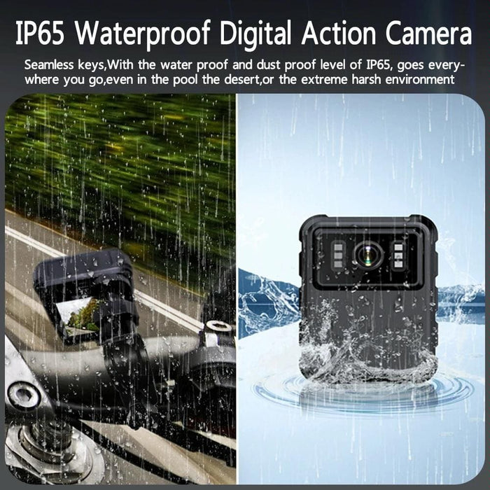 Waterproof Mini Camcorder With 2.0 Ips Screen And Back Clip