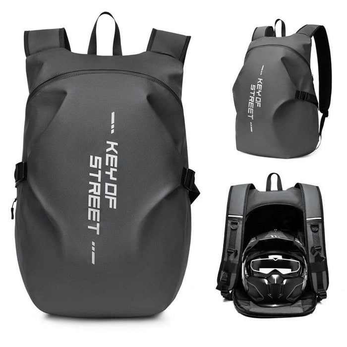 Waterproof Motorcycle Helmet Backpack with Reflective Stripe