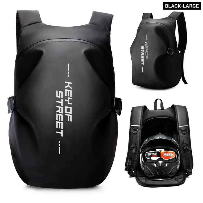Waterproof Motorcycle Helmet Backpack with Reflective Stripe