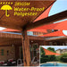 Waterproof Orange Sun Shade Sail for Outdoor Garden