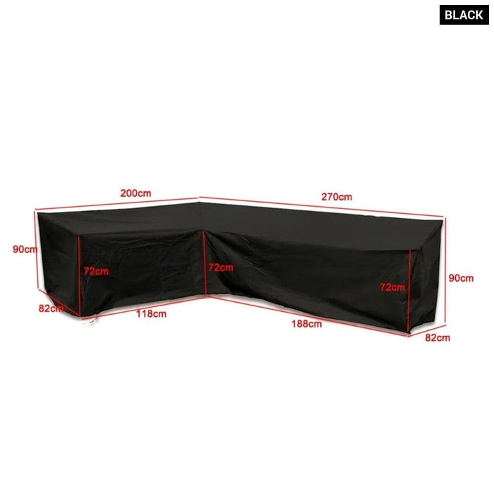 Waterproof Outdoor Patio Garden Furniture Cover l Shape