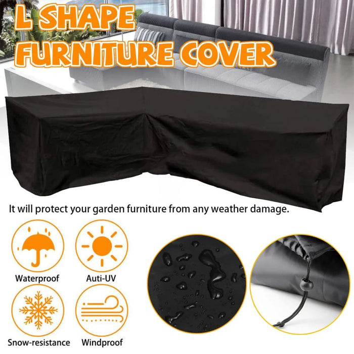 Waterproof Outdoor Patio Garden Furniture Cover l Shape