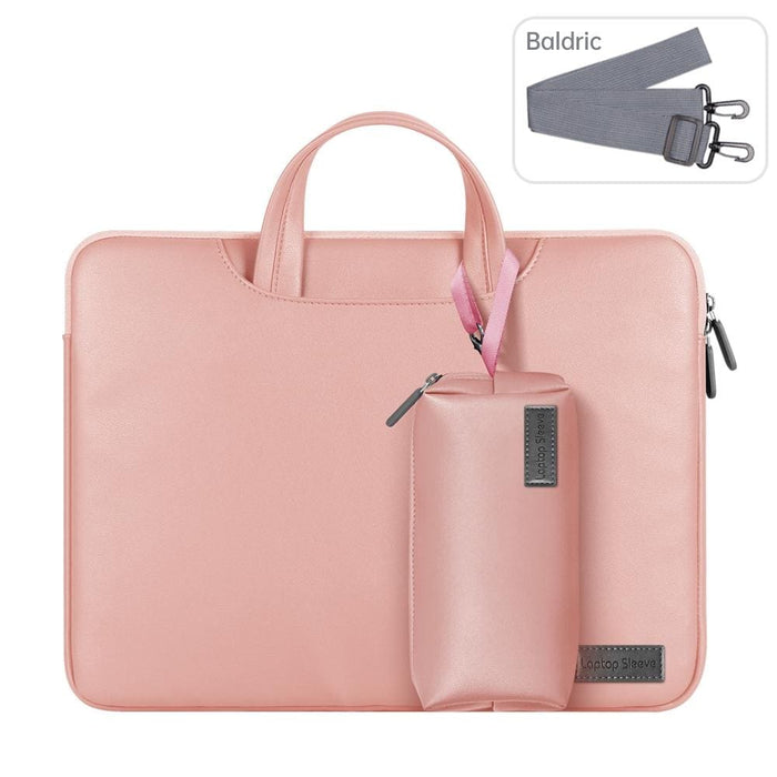 Waterproof Pu Laptop Bag Inner With Power Pack 15 Inch