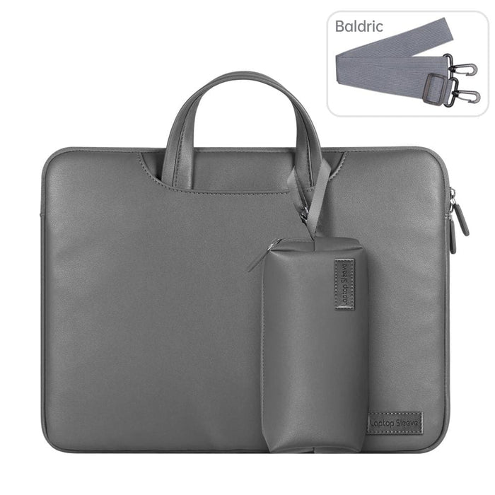 Waterproof Pu Laptop Bag Inner With Power Pack 15 Inch