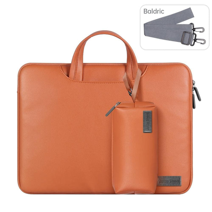 Waterproof Pu Laptop Bag Inner With Power Pack 15 Inch