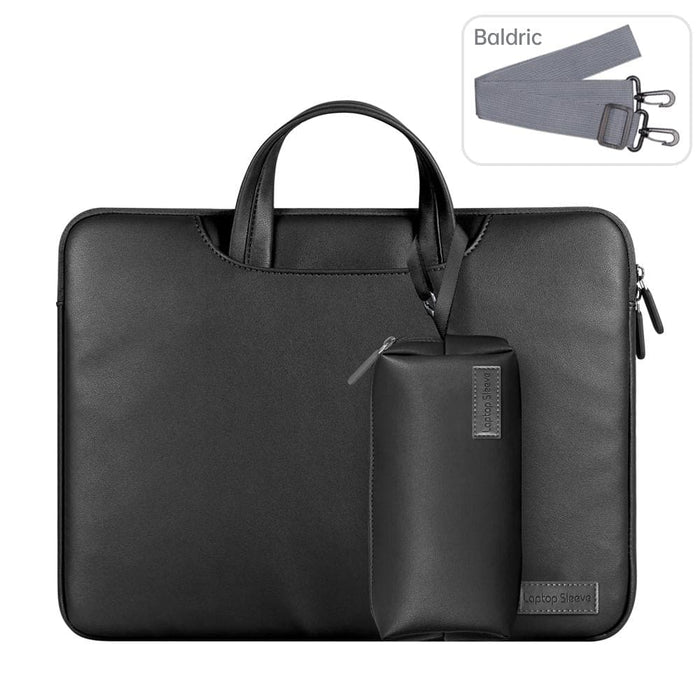 Waterproof Pu Laptop Bag Inner With Power Pack Size 13/14