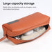Waterproof Pu Leather Laptop Accessory Bag Dark