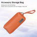 Waterproof Pu Leather Laptop Accessory Bag Dark