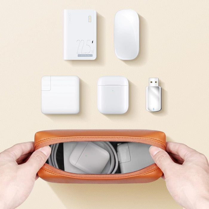 Waterproof Pu Leather Laptop Accessory Bag Dark