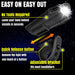Waterproof Rechargeable Led Bike Lights Set (2000mah