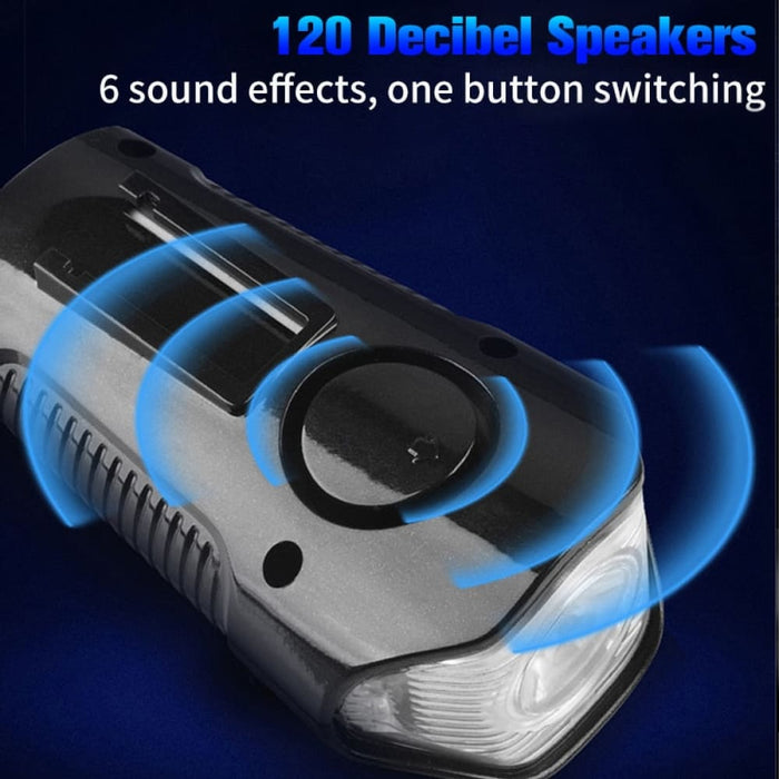 Waterproof Usb Rechargeable Front Flashlight with Bike