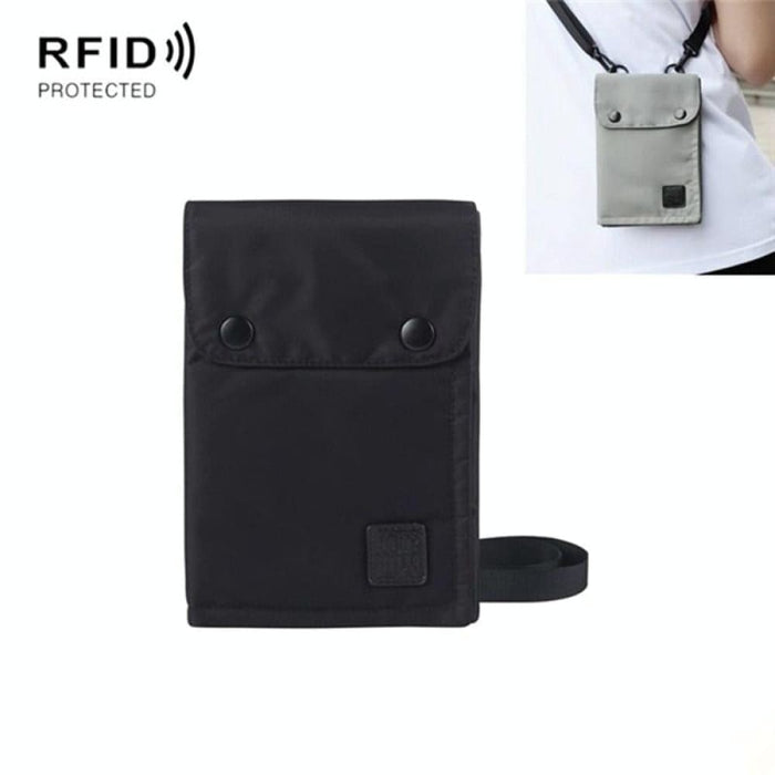 Waterproof Rfid Neck Bag For Passport And Phone