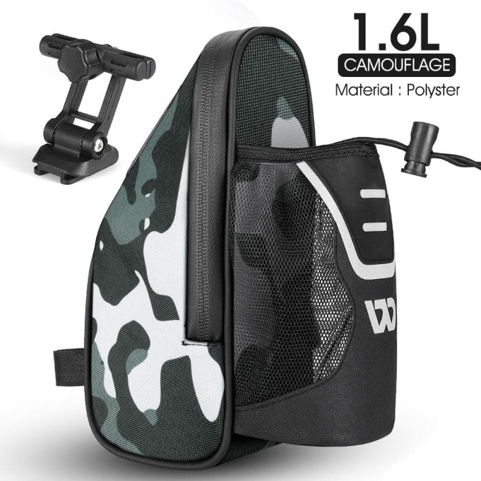 Waterproof Saddle Bag with Water Bottle Pocket
