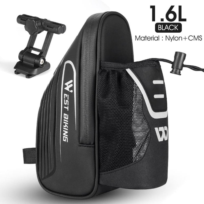 Waterproof Saddle Bag with Water Bottle Pocket