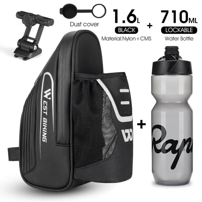 Waterproof Saddle Bag with Water Bottle Pocket