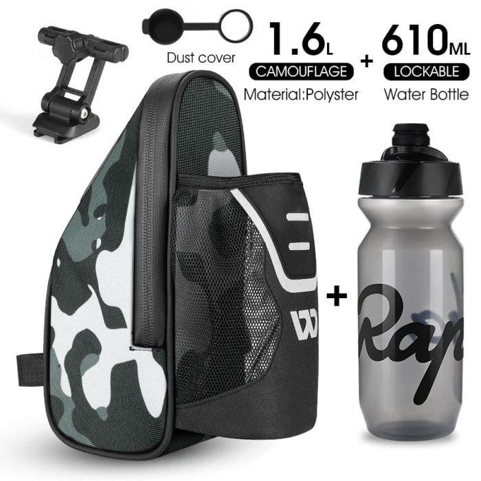 Waterproof Saddle Bag with Water Bottle Pocket