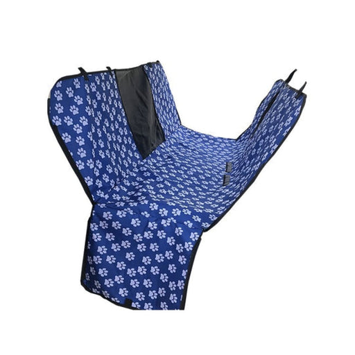 Waterproof Pet Car Seat Cover Hammock Blue with Mesh Window