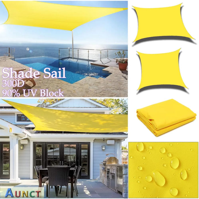Waterproof Sun Shade Sail Square Rectangle Triangle Garden