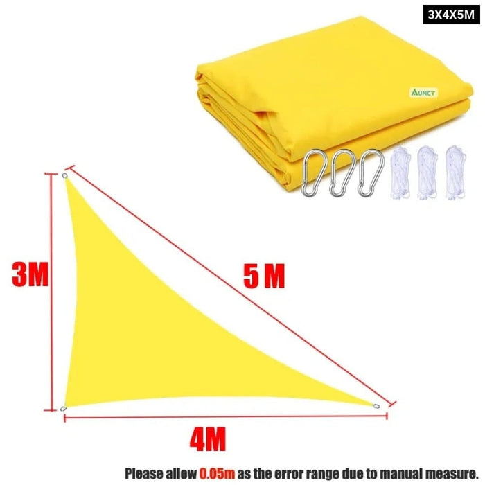 Waterproof Sun Shade Sail Square Rectangle Triangle Garden