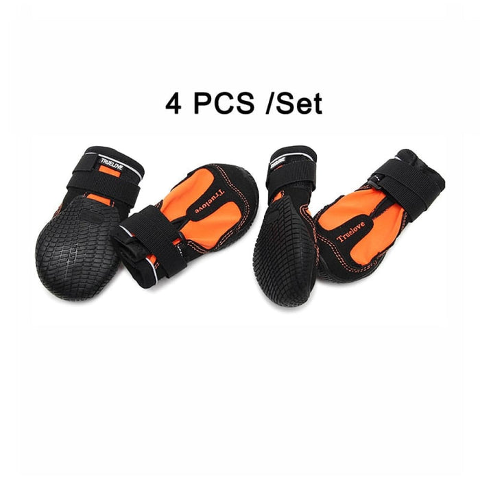 Waterproof Pet Shoes with Reflective Rugged Anti-slip Sole