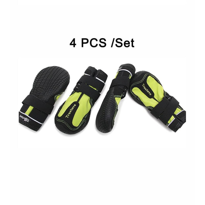 Waterproof Pet Shoes with Reflective Rugged Anti-slip Sole