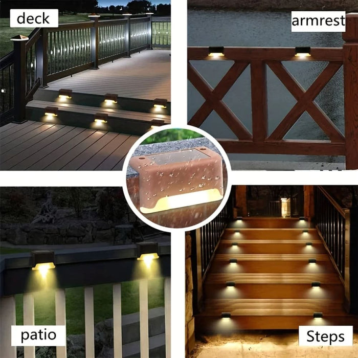 Waterproof Solar Stair Light For Outdoor Garden Borders